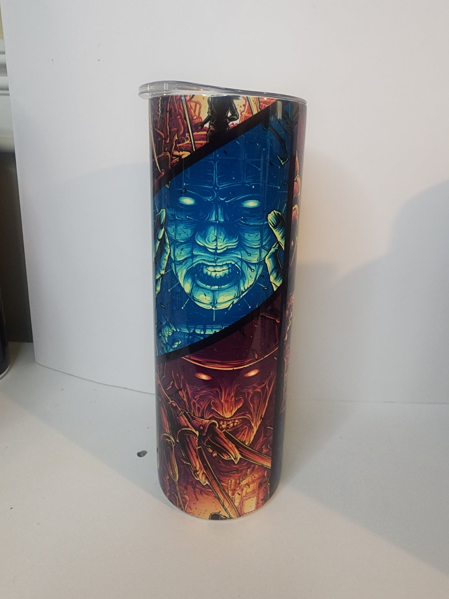 Horror Characters Skinny Tumbler