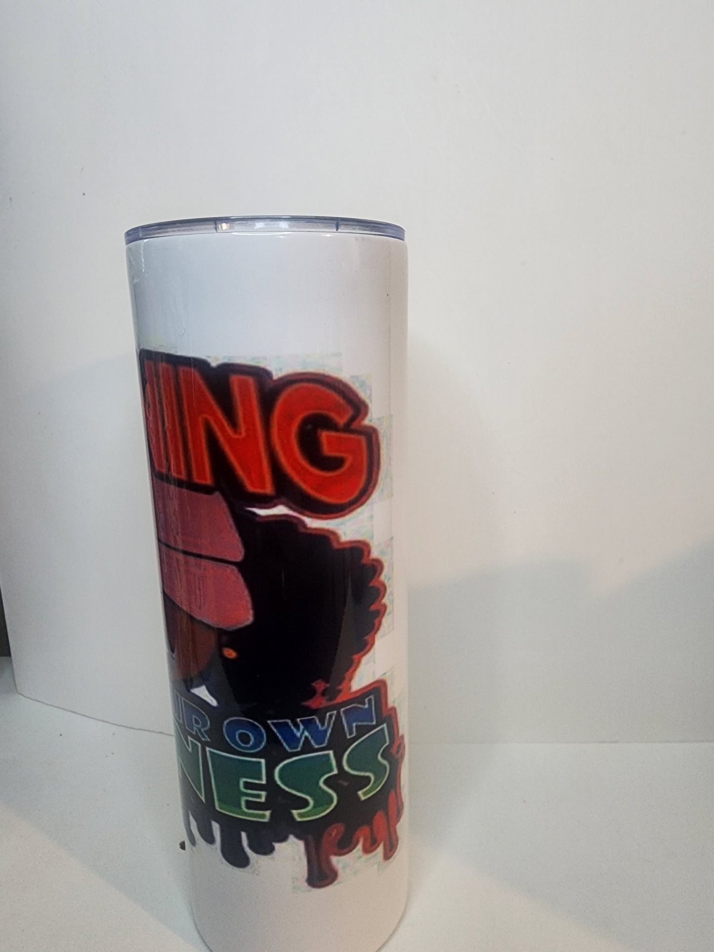 Warning Mind Your Business Skinny Tumbler