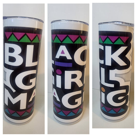 Black Girl Magic Skinny Tumbler